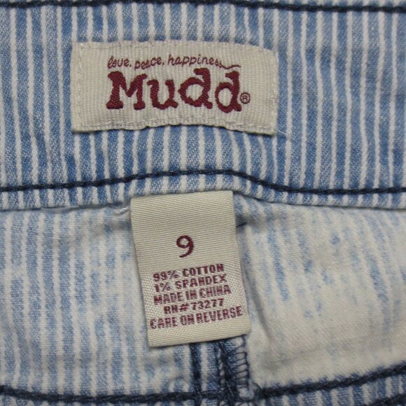2 PC LOT MUDD juniors SHORTS denim DISTRESSED jean TWEEN SIZE 9 - Picture 8 of 8